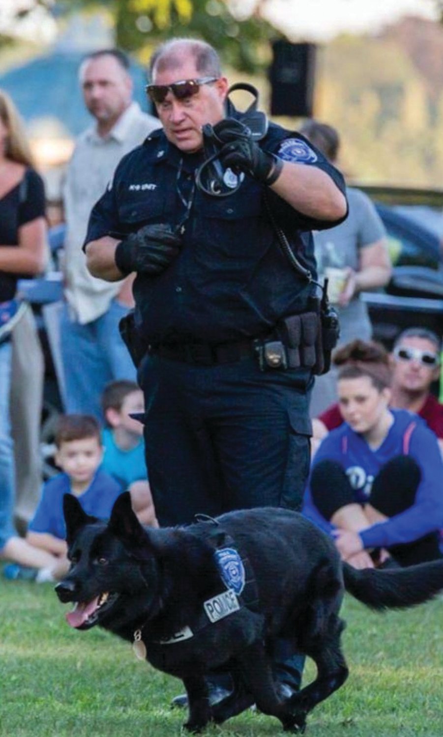 RIP FOX: Retired Warwick Police K-9 officer Fox died two weeks ago, just a few weeks after his twelfth birthday.